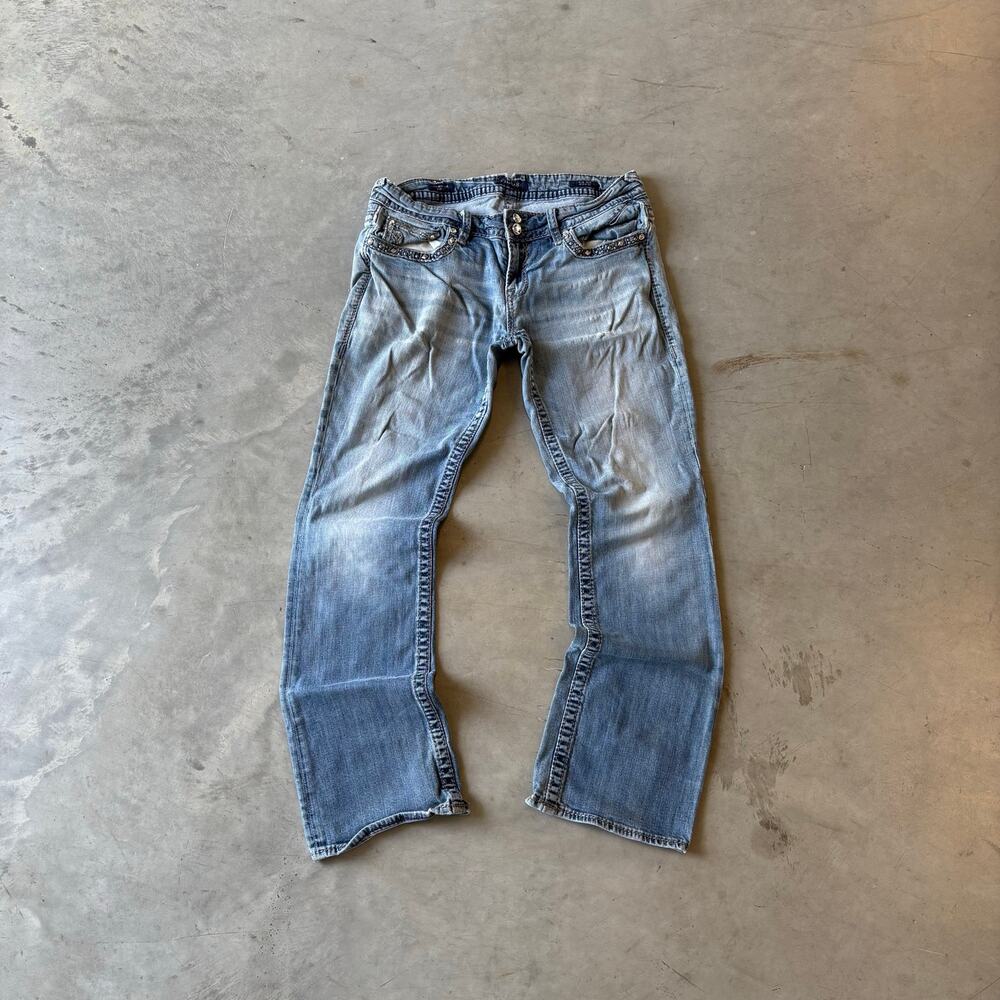 y2k vigoss faded bootcut flared jeans